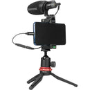 Saramonic SR-C2003 3.5mm TRS Female to USB Type-CAdapter Cable for Mono/Stereo Audio to Android (3")