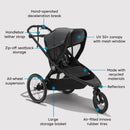 Jogging Stroller Crossover - Ambition Black