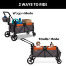All Terrain Stroller Wagon - 2 Seater - Bonfire Orange