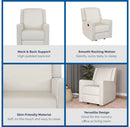 Robyn Nursery Glider Recliner Chair - White