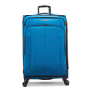 Large Checked Spinner Suitcase - Blue