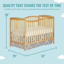 Chelsea 5-In-1 Convertible Crib - Natural
