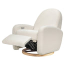 Nami Electronic USB Recliner Light Wood Base - Ivory Boucle
