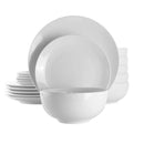 18pc Porcelain Dinnerware Set - White