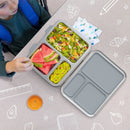 Stainless Steel Leakproof 3 Compartment Bento-Style Lunch Box