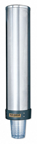 San Jamar Wall-Mount Cup Dispenser, Holds 32 to 46 oz. Cups - C3500PGR