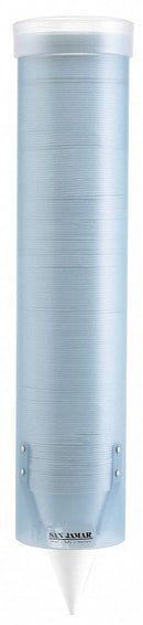 San Jamar Wall-Mount Cup Dispenser, Holds 3 to 5 oz Cups - C4160TBLGR