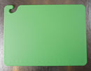 San Jamar Cutting Board, Co-Polymer, Green, 20" Length, 15" Width, 1/2" Thickness - CB152012GN