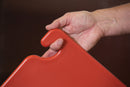 San Jamar Cutting Board, Co-Polymer, Red, 20" Length, 15" Width, 1/2" Thickness - CB152012RD