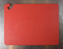San Jamar Cutting Board, Co-Polymer, Red, 20" Length, 15" Width, 1/2" Thickness - CB152012RD