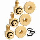 Mid-West Instrument Test Cock Adapter Kit, Includes: Contains Three 1/4 in NPT 90 Swivel Quick Connect ADPT x 1/4 in Fl - 110706