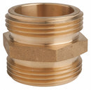 Moon American Fire Hose Adapter, Hex, Fitting Material Brass x Brass, Fitting Size 1-1/2 in x 1-1/2 in - 358-1521521