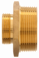 Moon American Fire Hose Adapter, Hex, Fitting Material Brass x Brass, Fitting Size 2-1/2 in x 1-1/2 in - 358-2561521