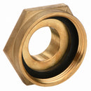 Moon American Fire Hose Adapter, Hex, Fitting Material Brass x Brass, Fitting Size 1-1/2 in x 2-1/2 in - 357-2521521