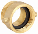 Moon American Fire Hose Adapter, Pin Lug, Fitting Material Brass x Brass, Fitting Size 1-1/2 in x 1-1/2 in - 369-1511521