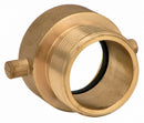 Moon American Fire Hose Adapter, Pin Lug, Fitting Material Brass x Brass, Fitting Size 1-1/2 in x 1-1/2 in - 369-1511521