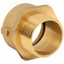 Moon American Fire Hose Adapter, Pin Lug, Fitting Material Brass x Brass, Fitting Size 2-1/2 in x 2-1/2 in - 363-25225621