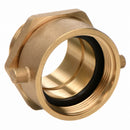 Moon American Fire Hose Adapter, Pin Lug, Fitting Material Brass x Brass, Fitting Size 2-1/2 in x 2-1/2 in - 363-2522561