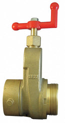 Moon American 2 1/2 in Brass Hose Gate Valve, FNST x MNST Connection, Non-Rising Stem Type - 734-2521