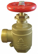Moon American 1 1/2 in Brass Angle Hose Valve, FNPT x MNH Connection, Rising Stem Type - 170-1521