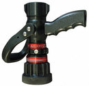 Moon American Fire Hose Nozzle, 1 1/2 in Inlet Size, NH Thread Type, 30 to 125 gpm Flow Rate - 512P-1524