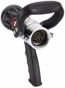 Moon American USCG Fire Hose Nozzle, 1 1/2 in Inlet Size, NH Thread Type, 95 gpm Flow Rate, Black Bumper Color - 509P-1522