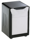 San Jamar Countertop-Mount Low Fold Napkin Dispenser, 150 Capacity, Black - H985BK