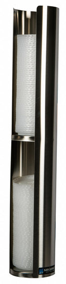 San Jamar Countertop-Mount Lid Dispenser, Holds 6 to 24 oz Lids - L3402GR