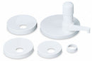 San Jamar Condiment Pump, 2 3/4x6 3/4x9, White - P7510