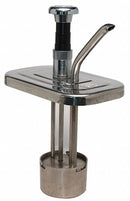 San Jamar Syrup Pump, 2 1/2 Quarts, Chrome - P8400