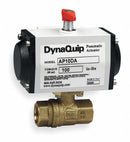 Dynaquip 2 in Spring Return Pneumatic Actuated Ball Valve, 2-Piece - PHH28ATSR08310A
