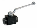 Dynaquip Ball Valve, Carbon Steel, Inline, 3-Piece, Pipe Size 1/4 in, Connection Type FNPT x FNPT - VAE2.A0 1/4