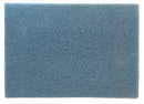 3M 14" x 28" Non-Woven Nylon/Polyester Fiber Rectangular Scrubbing Pad, 175 to 600 rpm, Blue, 10 PK - 5300-28x14