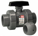 Hayward Ball Valve, CPVC, Inline True Union, 2-Piece, Pipe Size 3/4 in - TB2075STZ