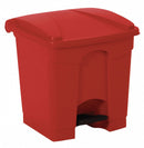 Tough Guy 8 gal Rectangular Step Can, Plastic, Red - 6GAJ6