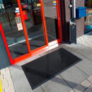 Notrax Outdoor Entrance Mat, 3 ft L, 27 in W, 1/2 in Thick, Rectangle, Black - 599S0023BL