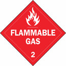 Brady DOT Container Placard, Container Label/Placard Type Hazardous Class, Hazard Class Class 2 (Gases) - 63442