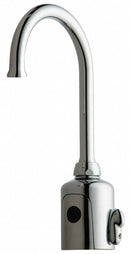 Chicago Faucets Chrome, Gooseneck, Bathroom Sink Faucet, Motion Sensor Faucet Activation, 0.5 gpm - 116.429.AB.1