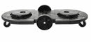 Rubbermaid Tandem Container Dolly, 400 lb Load Capacity, Round, 2 Max. No. of Containers - FG264600BLA