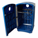 Rubbermaid 50 gal Square Recycling Can, Plastic, Blue - FG396873BLUE