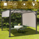 10 X 10 Feet Metal Frame Patio Furniture Shelter-Beige
