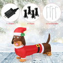 5 Feet Inflatable Christmas Dog With LED Lights