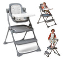 Happy Heights High Chair & Toddler Tower - Gray