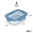 Glass Meal Prep Food Storage Containers Set - Multicolor