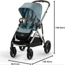 Gazelle S Stroller Modular Double Stroller - Sky Blue