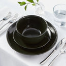 12pc Stoneware Avesta Dinnerware Set - Black