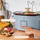 4Qt Slow Cooker with Touch-Activated Display - Cornflower Blue
