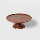 12" Wood Tall Cake Stand