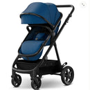 Meteor2 Baby Stroller 2-in-1 with Bassinet Mode - Navy / Black Frame
