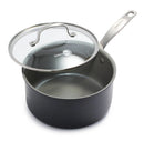 3 Qt Hard Anodized Ceramic Nonstick Saucepan with Lid